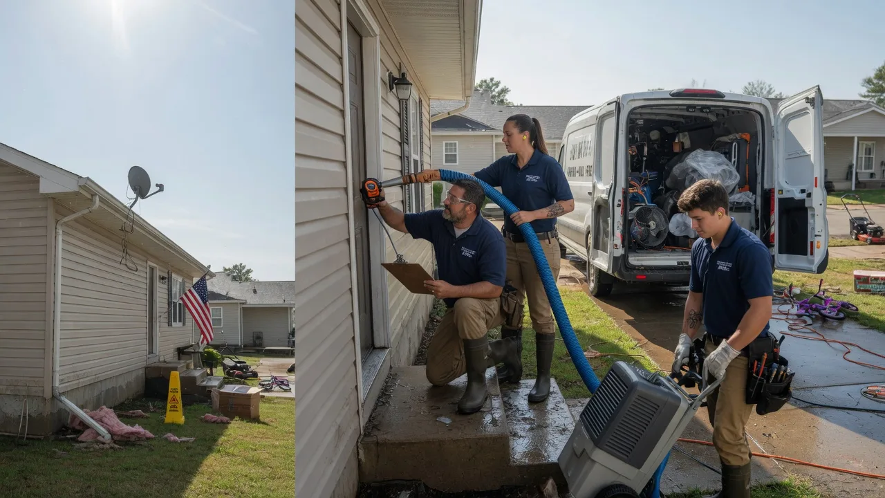 Ceiling Water Damage Restoration in Palermo, ME near me